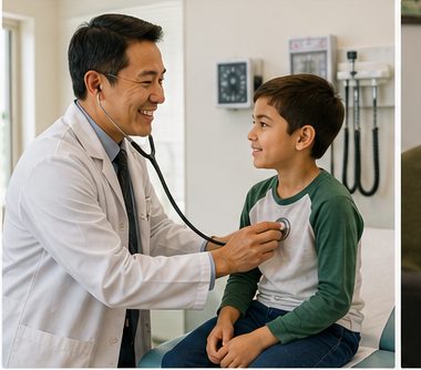 A pediatric checkup at HealthPoint